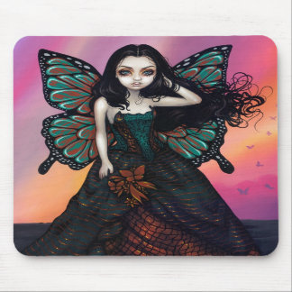 Tapis De Souris Coucher du soleil" Mousepad "de papillon