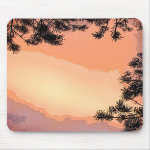 Tapis De Souris Coucher du soleil Piney Mousepad