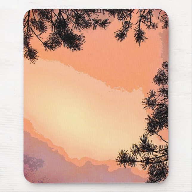 Tapis De Souris Coucher du soleil Piney Mousepad (Devant)