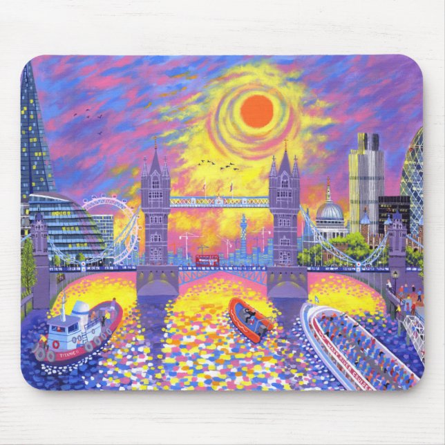 Tapis De Souris Coucher du soleil : Piscine de Londres 2013 (Devant)