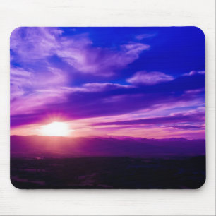 Tapis De Souris Coucher du soleil pourpre Mousepad