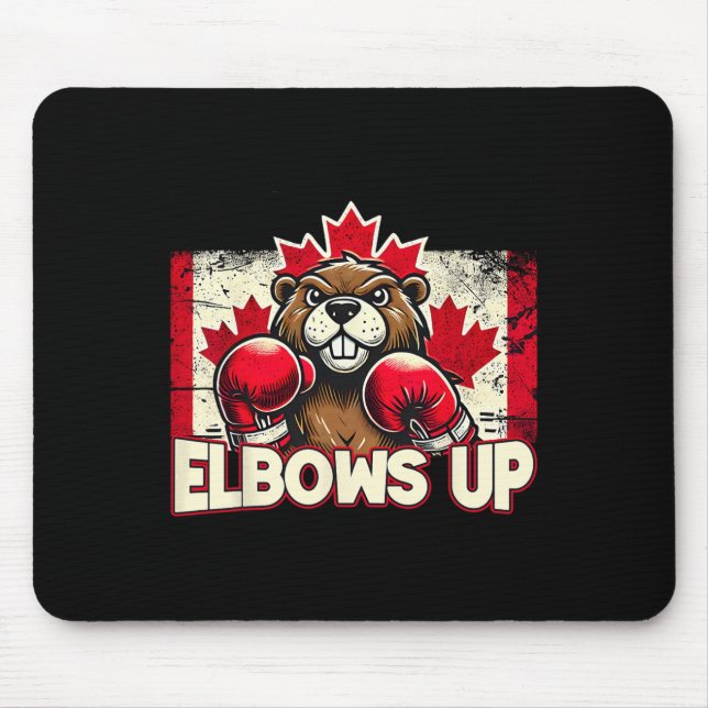 Tapis De Souris Coudes Haut Canada Taxes canadiennes Beaver B (Devant)