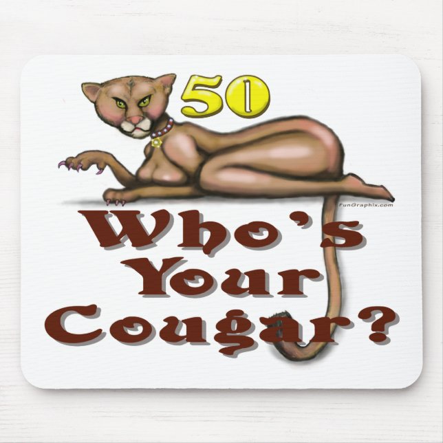 Tapis De Souris Cougars à 50 ans (Devant)