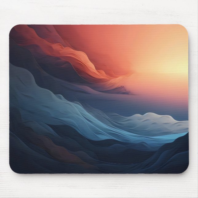 Tapis De Souris Couleur Abstraite coucher de soleil (Devant)