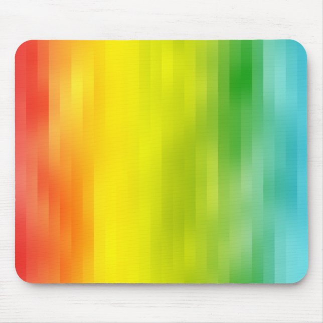 Tapis De Souris Couleur arc-en-ciel rayures Mousepad (Devant)