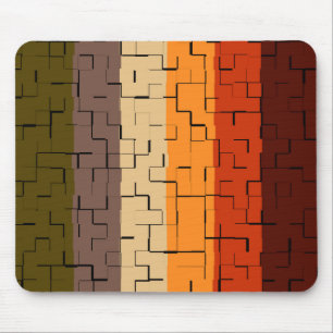 Tapis De Souris Couleur d'automne Abstraites bandes