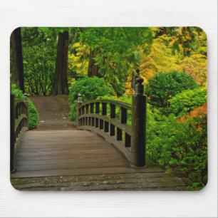 Tapis De Souris Couleur d'automne, jardin japonais de Portland
