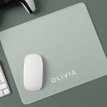 Tapis De Souris Couleur de cendre verte personnalisée personnalisé<br><div class="desc">Améliorez votre espace de travail avec ce pavé de souris personnalisé couleur cendres vertes. Doté d'un ton vert foncé élégant et moderne, ce tapis de souris est parfait pour ceux qui veulent combiner style et fonctionnalité. La surface douce et durable permet des mouvements lisses de la souris, ce qui la...</div>