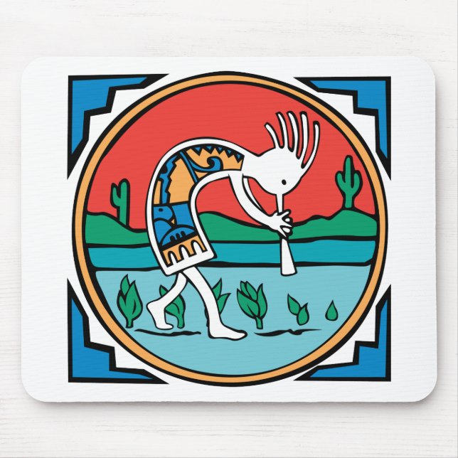 Tapis De Souris Couleur de Kokopelli (Devant)