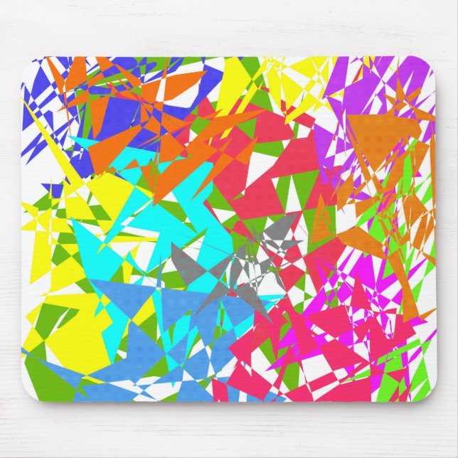 Tapis De Souris Couleur folle Polygone Texture Mousepad (Devant)