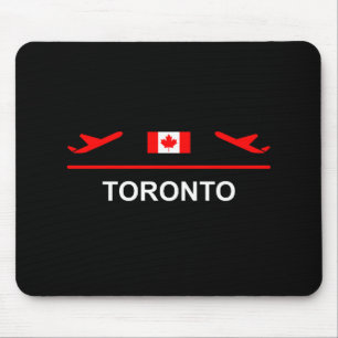 Tapis De Souris Couleur foncée de l'avion de l'aéroport de Toronto