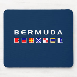 Tapis De Souris Couleur foncée maritime de drapeaux de signal