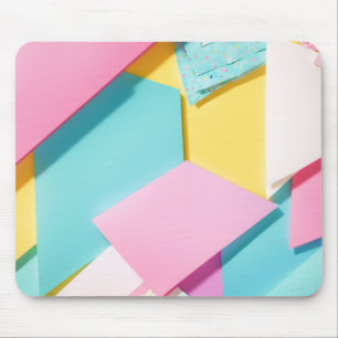 Tapis De Souris Couleur Macaron Motif géométrique Pop