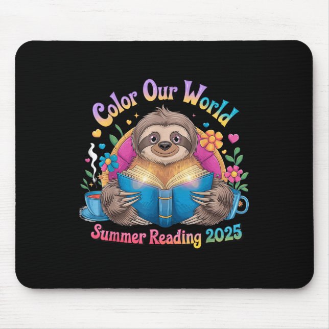 Tapis De Souris Couleur Notre Programme Mondial de Lecture Été 202 (Devant)