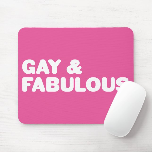Tapis De Souris Couleur personnalisable Gay & Fabuleux, instructio (Avec souris)