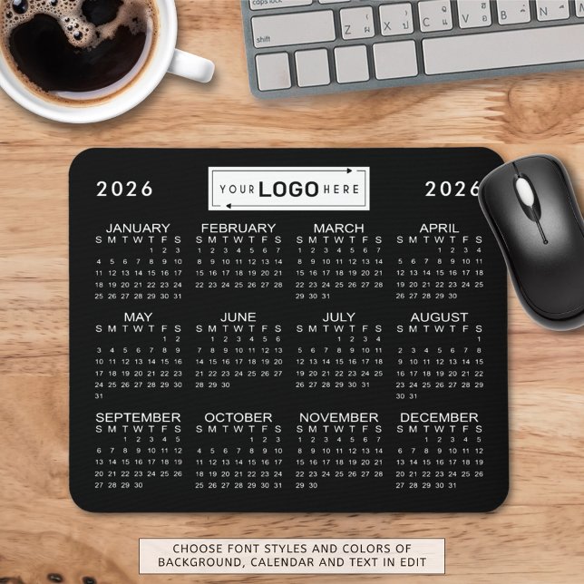 Tapis De Souris Couleur personnalisée du calendrier Rectangle d'en (Créateur téléchargé)