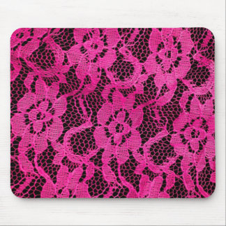Tapis De Souris Couleur rose-noir