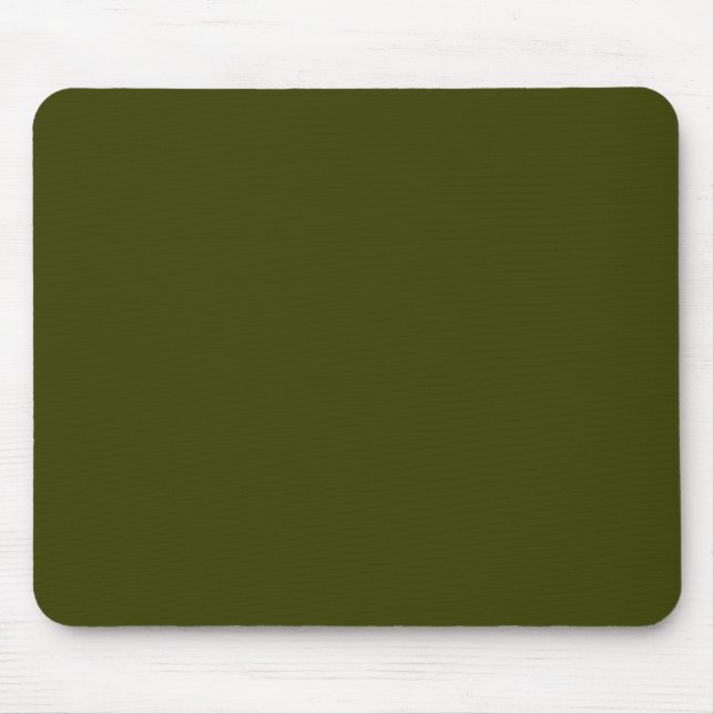 Tapis De Souris Couleur solide vert olive foncé (Devant)