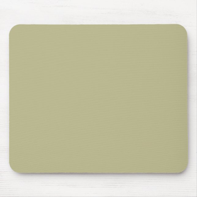 Tapis De Souris Couleur solide verte Sage | Classique | Élégant (Devant)