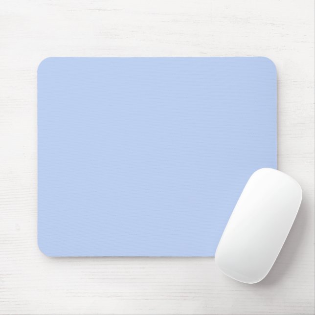 Tapis De Souris Couleur uni clair perwinkle bleu clair (Avec souris)