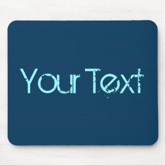 Tapis De Souris COULEUR UNIQUEMENT / bleu foncé + votre texte