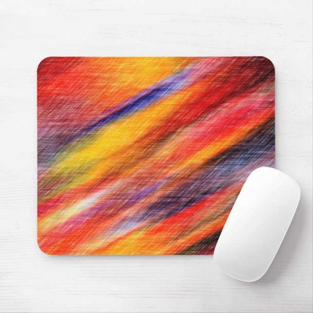 Tapis de souris Couleurs Abstraites Coucher de Sol (Avec souris)