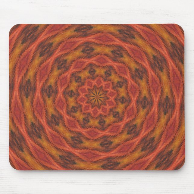 Tapis De Souris Couleurs d'automne du kaléidoscope (Devant)