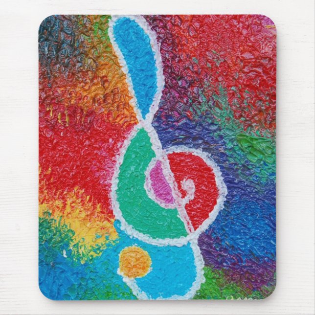 Tapis De Souris Couleurs de la musique Mousepad (Devant)