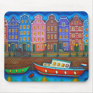 Tapis De Souris Couleurs de la souris Amsterdam Pad par Lisa Loren