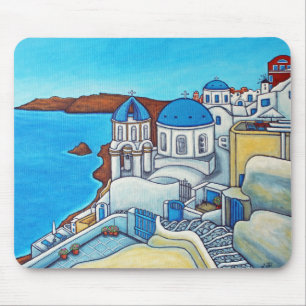 Tapis De Souris Couleurs de la souris Santorin Pad par Lisa Lorenz