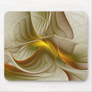 Tapis De Souris Couleurs de métaux précieux, art fractal abstrait