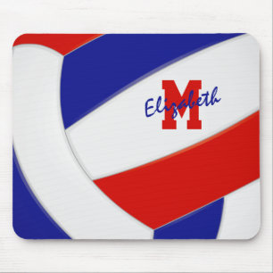 Tapis De Souris couleurs d'équipe de volley-ball personnalisées ro