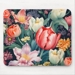 Tapis De Souris Couleurs des fleurs du jardin