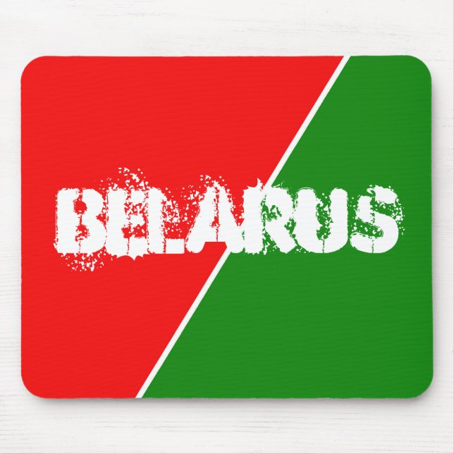 Tapis De Souris Couleurs du drapeau national biélorusse (Devant)