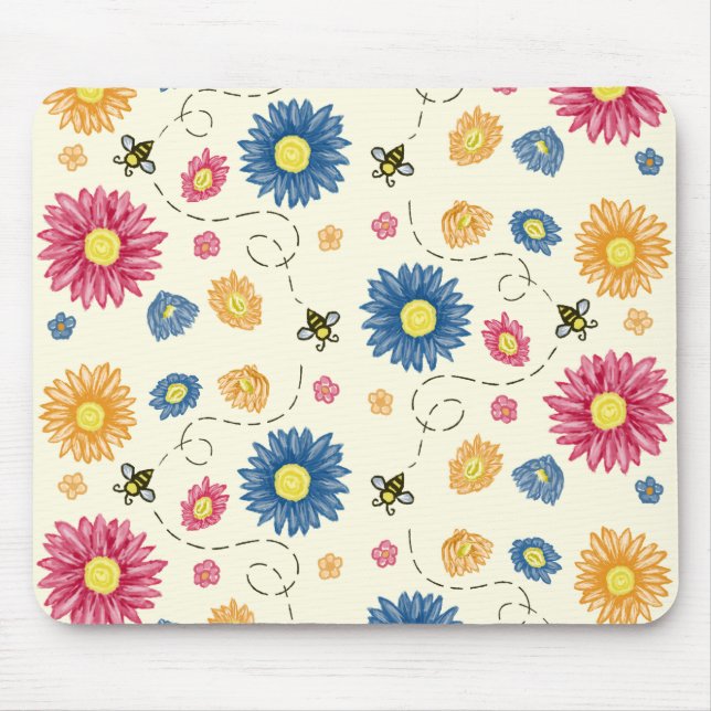 Tapis De Souris Couleurs du ressort (Devant)