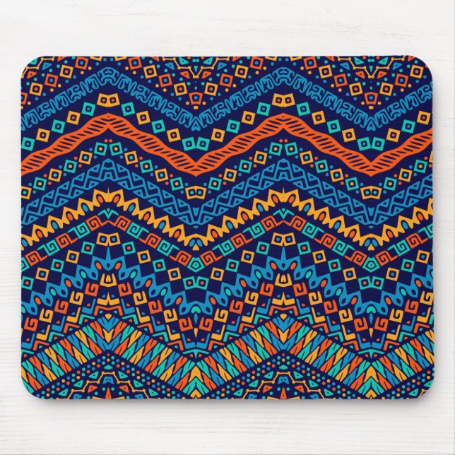 Tapis De Souris Couleurs funèbres motifs d'ethnie africaine (Devant)