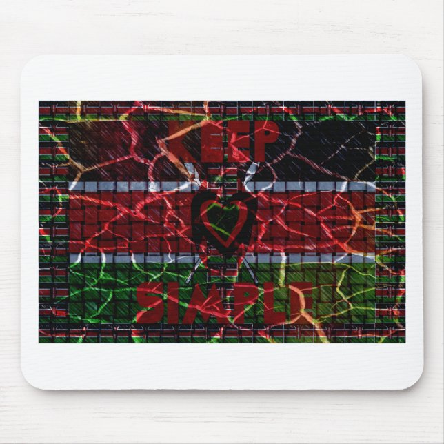 Tapis De Souris Couleurs rasta (Devant)