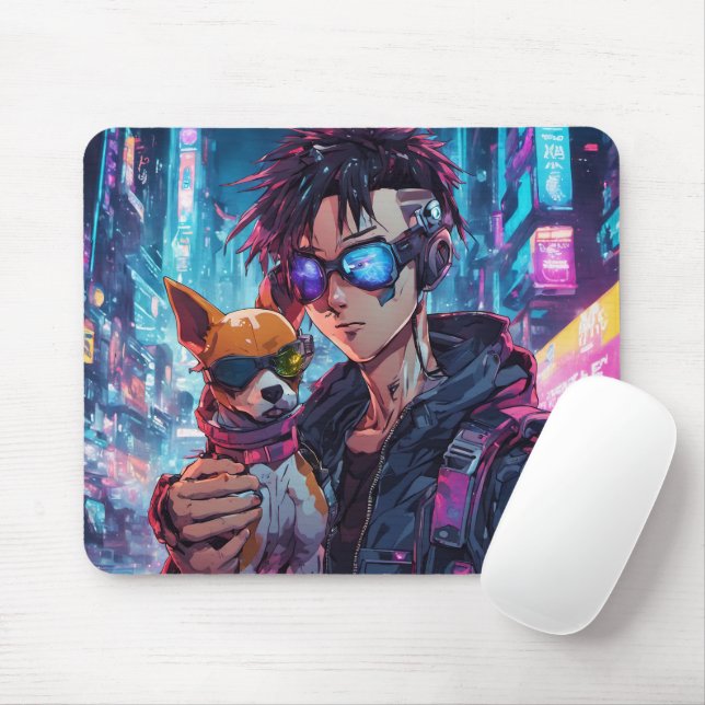 Tapis De Souris Couleurs vives Autisme Maman Mousepad (Avec souris)