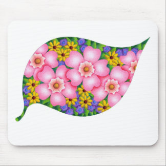 Tapis De Souris Couleurs vives de fleurs.