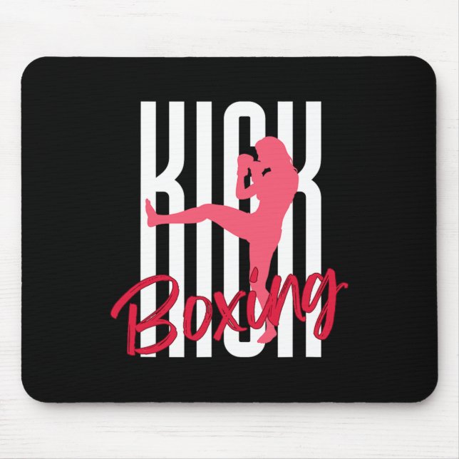 Tapis De Souris Coup de pied avant de kickboxing (Devant)