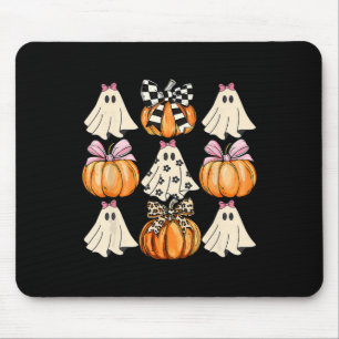 Tapis De Souris Coupe Coquette Bows Fantôme Saison Citrouille Hall