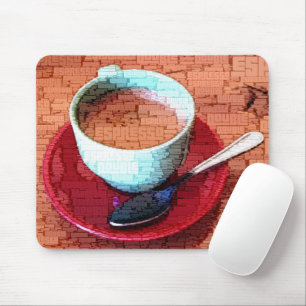 Tapis De Souris Coupe d'Espresso et Cloud de mot cuillère