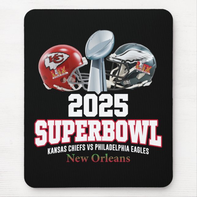 Tapis De Souris Coupe du Super Bowl 2025 (Devant)