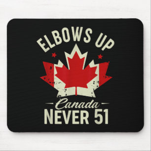 Tapis De Souris Coupe le Canada Jamais 51 Le drapeau du Canada est