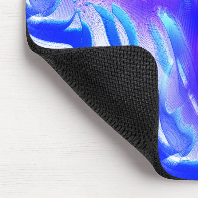 Tapis De Souris Coupes bleues avec rainures numériques sur texture (Coin)