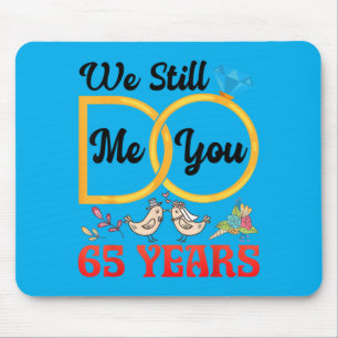 Tapis De Souris Couple 65e anniversaire de mariage Marié 65 ans