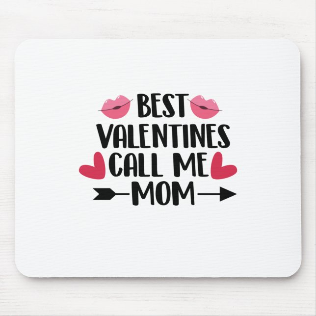 Tapis De Souris Couple Cadeau Best Valentines Appelez-Moi Maman (Devant)