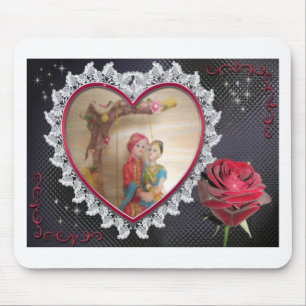 Tapis De Souris Couple Mariage asiatique sur l'art de la bascule c