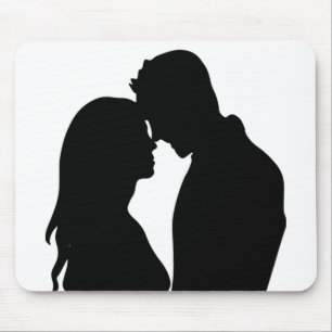 TAPIS DE SOURIS COUPLE ROMANTIQUE SILHOUETTE