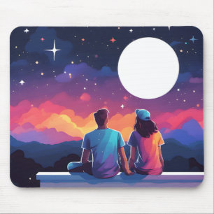 Tapis De Souris Couple stargazing